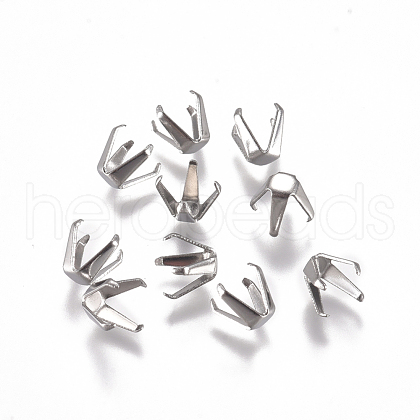 Non-Tarnish 304 Stainless Steel Rhinestone Claw Settings STAS-L234-160B-1