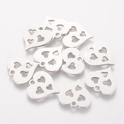 Non-Tarnish 304 Stainless Steel Charms STAS-Q201-T144-1