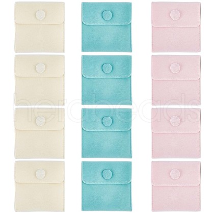 CRASPIRE 3 Colors Square Velvet Jewelry Bags TP-CP0001-03B-1