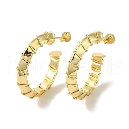 Rack Plating Brass Stud Earrings EJEW-P272-05G-1