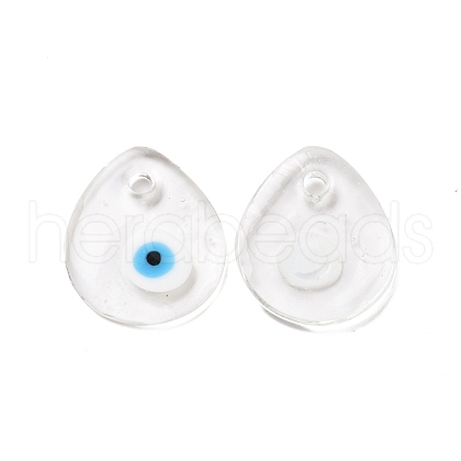 Handmade Lampwork Evil Eye Pendants LAMP-E106-01C-1