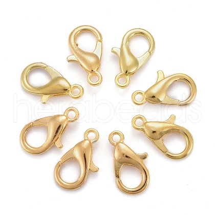 Zinc Alloy Lobster Claw Clasps X-E105-G-NF-1