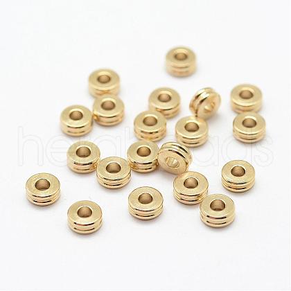 Brass Spacer Beads KK-P095-14-B-1