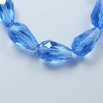 Electroplate Glass Beads Strands X-EGLA-R008-15x10mm-6-1