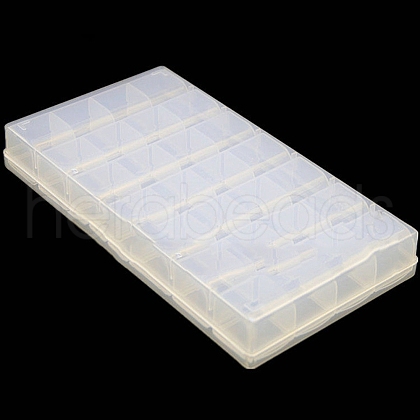 PP Plastic 28 Compartments Pill Boxes CON-WH0080-51-1