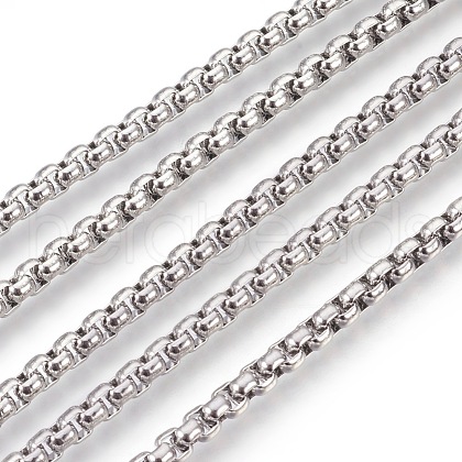 Tarnish Resistant 304 Stainless Steel Box Chains CHS-L017-07A-1
