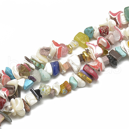 Natural & Synthetic Gemstone Beads Strands G-S317-17-1