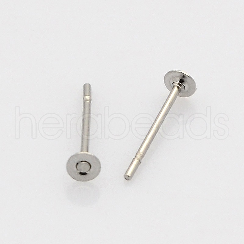 Wholesale 100 pcs 304 Stainless Steel Stud Earring Findings for