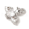 Brass Micro Pave Cubic Zirconia Pendants KK-K371-20P-2