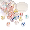 Craftdady 60Pcs 6 Colors Transparent Enamel Acrylic Beads TACR-CD0001-08-2