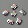 Glass Rhinestone Cabochons RGLA-WH0005-10A-1