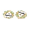 Alloy Enamel Pendants ENAM-C005-20G-3