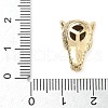Brass Micro Pave Cubic Zirconia Beads ZIRC-I356-44G-3
