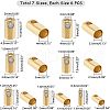 Unicraftale PVD Vacuum Plating 304 Stainless Steel Cord Ends STAS-UN0011-36G-2