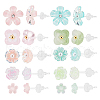   12 Pairs 12 Styles Resin Stud Earrings EJEW-PH0001-31-7