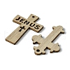 100Pcs Wood Pendants X1-WOOD-G020-01-2