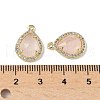 Natural Rose Quartz Faceted Teardrop Pendants G-U028-02G-07-3