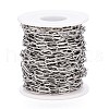 304 Stainless Steel Paperclip Chains CHS-M003-15P-4