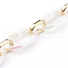 Transparent Acrylic & CCB Plastic Linking Cable Chains AJEW-JB00911-01-2