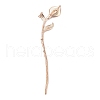 Alloy Enamel Flower Hair Sticks OHAR-PW0006-25G-2