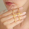 Classic Minimalist Stainless Steel Cross Dangle Earrings SK8644-1