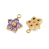 304 Stainless Steel Micro Pave Cubic Zirconia Charms STAS-B088-01G-05-2