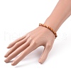 Natural Imperial Jasper(Dyed) Bamboo Stick Shape Beaded Stretch Bracelets BJEW-JB09098-3