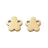 304 Stainless Steel Laser Cut Flower Connector Charms STAS-M111-12G-01-1