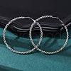 304 Stainless Steel Hoop Earrings EJEW-S250-02A-P-2