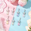 Angel Glass Pearl Pendant Decorations HJEW-JM03330-1