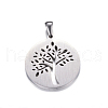 Non-Tarnish 304 Stainless Steel Pendants STAS-K162-105P-2