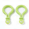 Opaque Solid Color Bulb Shaped Plastic Push Gate Snap Keychain Clasp Findings KY-T021-01F-2