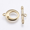 Brass Toggle Clasps KK-G333-14G-NF-2