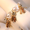 Oval Alloy Charm Bracelets WGDE029-01-2