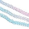 Transparent Painted Glass Beads Strands X1-DGLA-A034-T2mm-A22-4