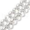 Transparent Electroplate Glass Bead Strands EGLA-P049-01A-AB01-2