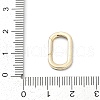 Brass Micro Pave Cubic Zirconia Spring Gate Rings KK-U062-49G-3