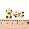 304 Stainless Steel Enamel Pendants STAS-B085-35G-02-3
