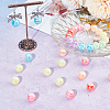 SUNNYCLUE 60Pcs AB Color Plated Acrylic Beads SACR-SC0001-40-4
