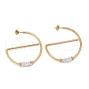 304 Stainless Steel Half Hoop Earrings EJEW-O096-20B-G-1