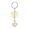 Acrylic Heart with Bowknot Keychains KEYC-JKC00612-04-1