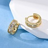 Brass Micro Pave Cubic Zirconia Earrings EJEW-R025-15G-3