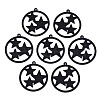 Spray Painted Alloy Pendants PALLOY-S125-080A-NR-1