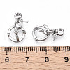 Brass Micro Pave Cubic Zirconia Peg Bails Pendants KK-U056-56P-3