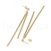 Brass Tassel Chain Drop Earrings  for Women EJEW-JE05744-01-4