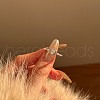 Heart 925 Sterling Silver Micro Pave Cubic Zirconia Finger Rings for Women RJEW-F180-02P-5