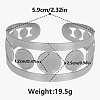 Elegant 304 Stainless Steel Cuff Bangles CK0580-1-2