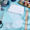 Polyester Elastic Flower Lace Trim Fabric DIY-WH0632-94B-3