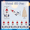SUNNYCLUE 50Pcs Alloy Enamel Pendants ENAM-SC0005-85-2