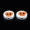 Halloween Printed Natural Wood Beads WOOD-T021-93-3